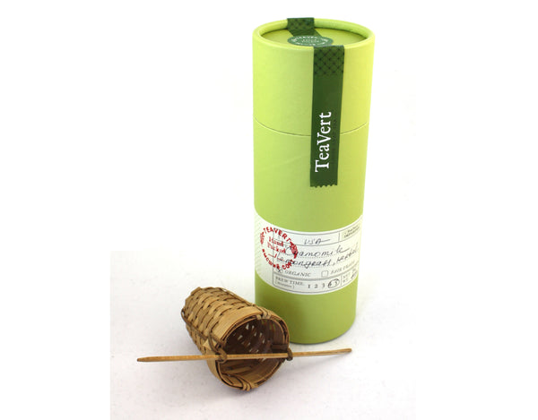 Organic Chamomile Lemongrass herbal blend with Bamboo Infuser