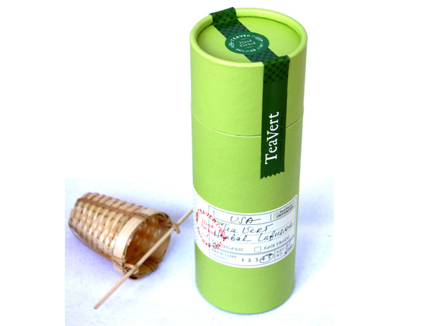 Organic "Madrid Fusion" herbal blend with Bamboo Infuser