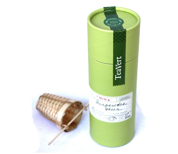 Gunpowder Organic Loose Green Tea, with Bamboo Infuser